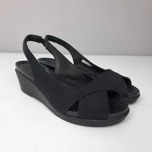 Women's crocs leigh ann slingback wedges new arrivals